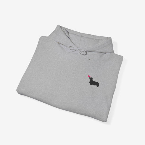 Longhaired Dachshund Hoodie for Women - Cute Dachshund Hoodie Sweatshirt